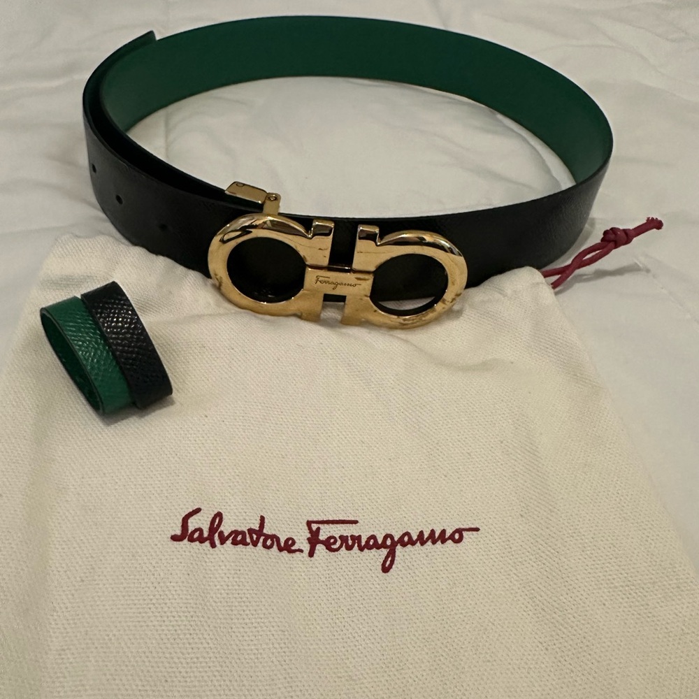 Salvatore Ferragamo belt   100% authentic genuine  leather from  Italy